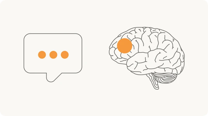 Flow headset and brain illustration showing therapy and tDCS combined