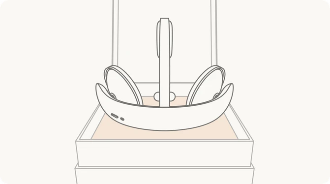 Flow headset indicating availability when ready