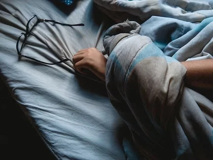 Sleeping in bed