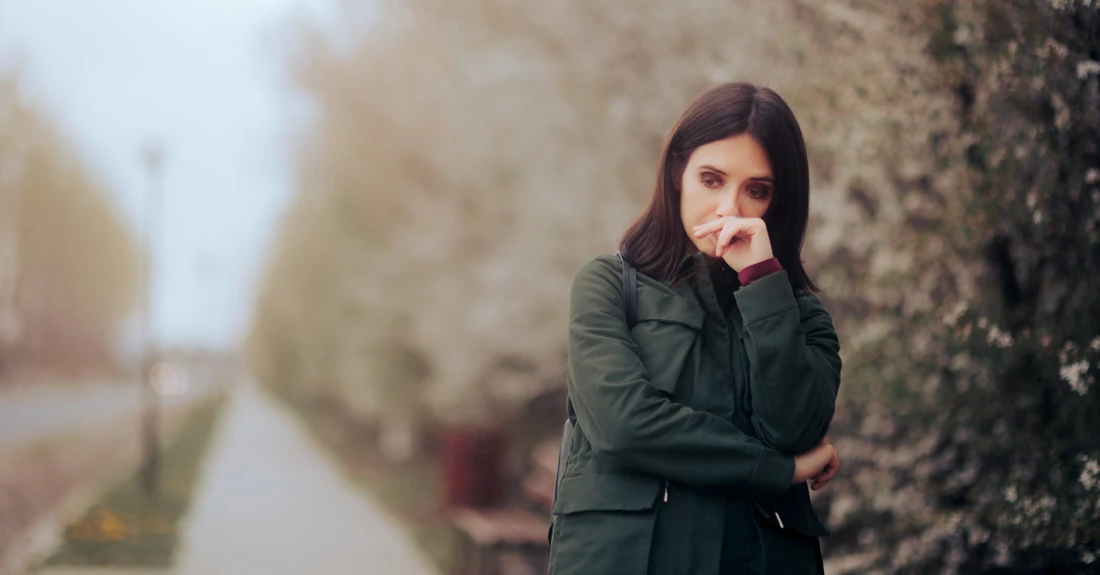 woman in a park